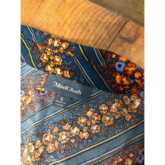 Sz S - ModCloth Retro Print Jumpsuit - Picture 7 of 9